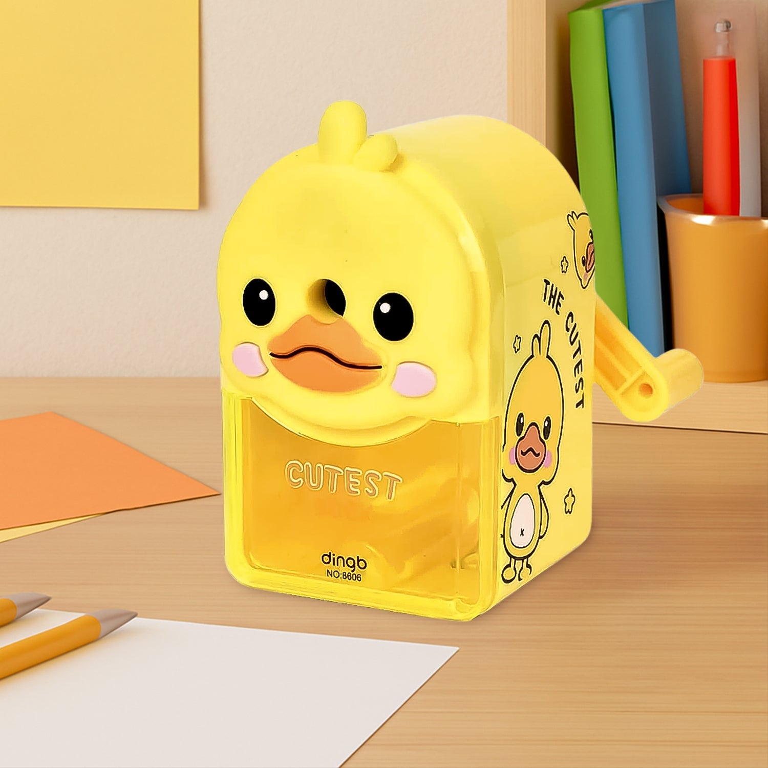 Plastic Cutest Duck Pencil Sharpener (1 Pc) Plastic Cutest Duck Pencil Sharpener (1 Pc)